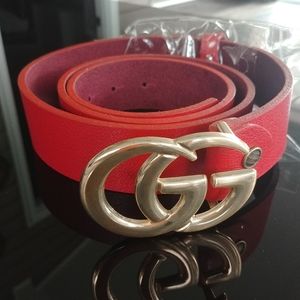 Red luxury belt